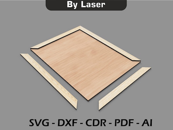 Picture Frames Laser Cut Files SVG, Multi Photo Frame Bundle, Glowforge File DXF PDF