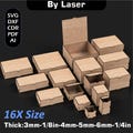 Laser Cut Boxes With Flip Up Lid Files, 16X Size, Stash Box, SVG