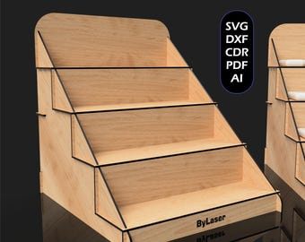 Laser Cut Soap Display Stand Files, Wooden Soap Holder, Digital Download SVG DXF PDF