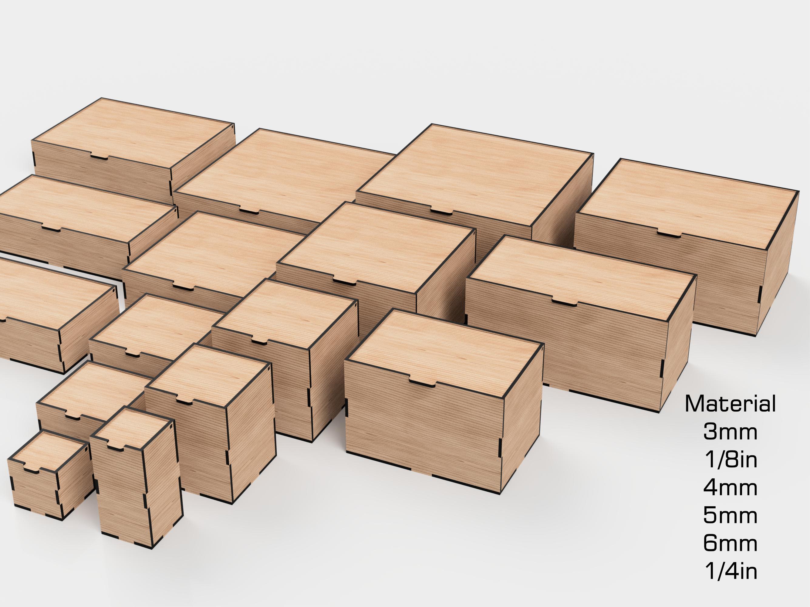 Laser Cut Box With Flip up Lid Storage Box 16 Different Etsy Canada