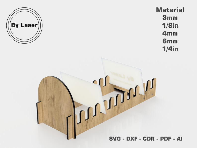 Laser Cut Files Greeting Card Display Post Card Display Etsy