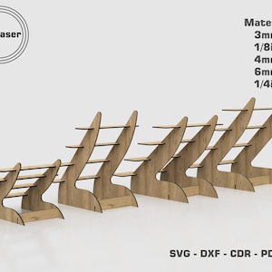 Crafting Display Stand Laser Cut Files Cupcake Stand 4 Different Size Portable Display Stand Glowforge SVG DXF EPS image 7