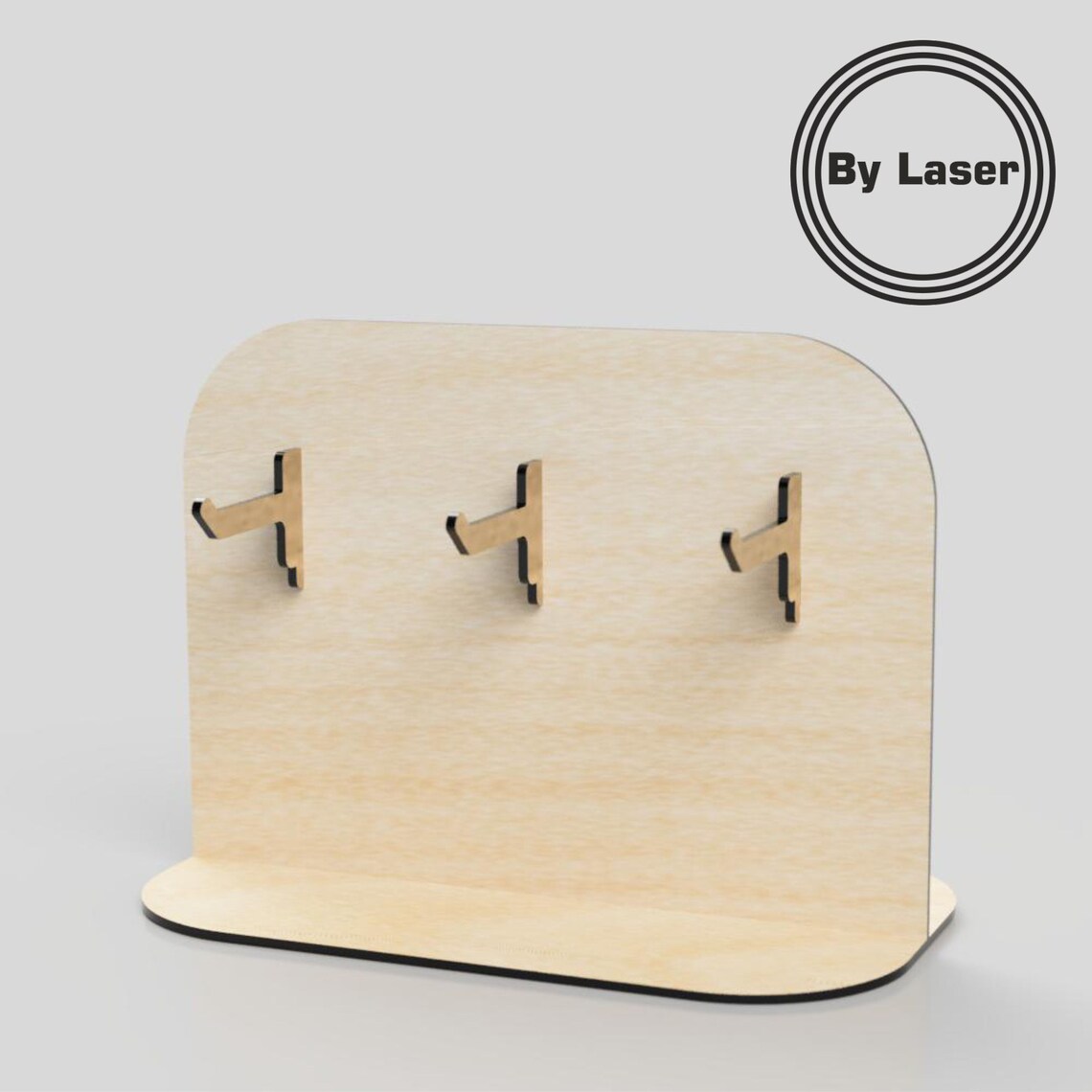 Small Keychain Stand Laser Cut Files File Triple Etsy