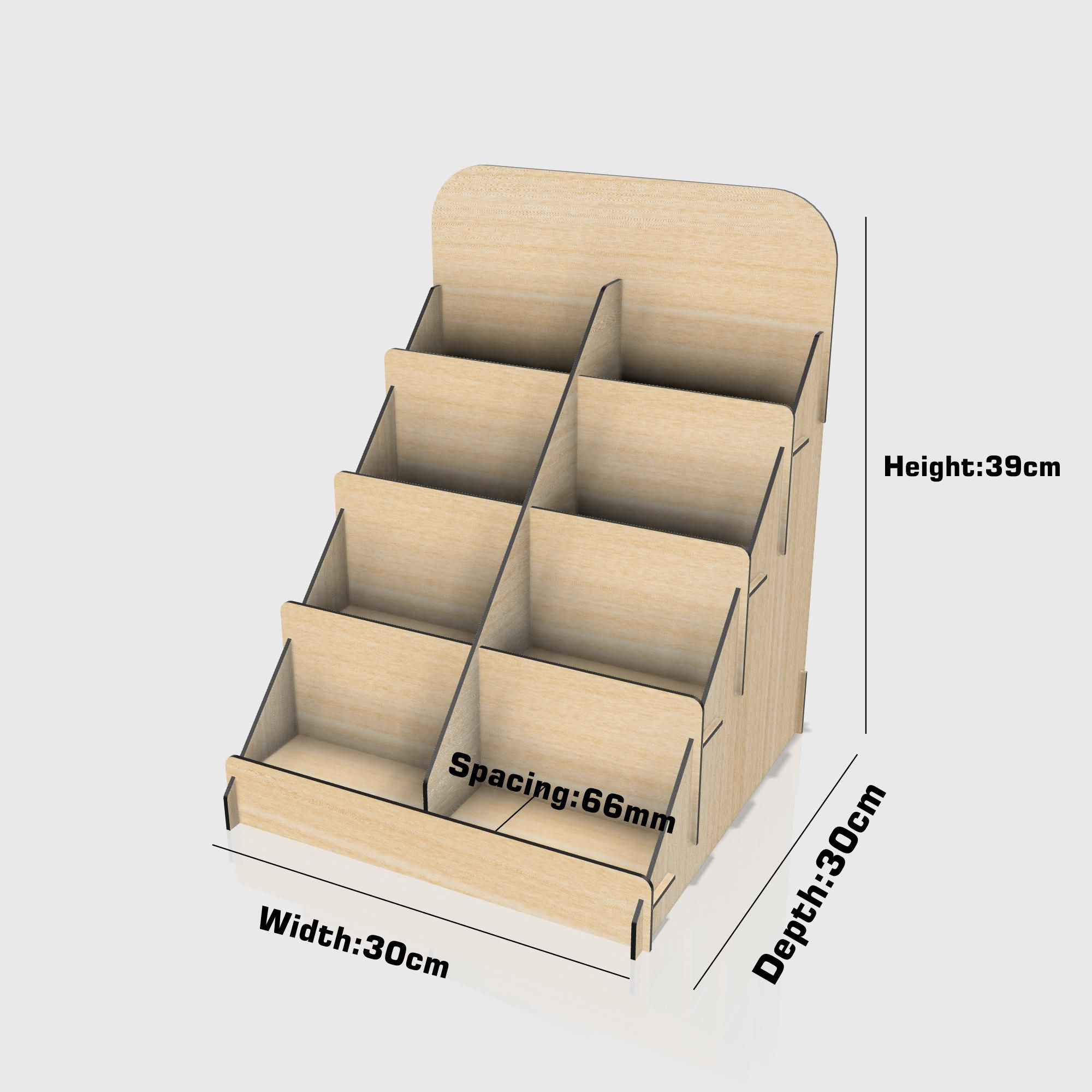 Retail Counter Display Stand 3 Different Size Tiered Display - Etsy