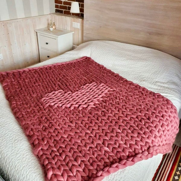 Chunky Knit Blanket Etsy Australia