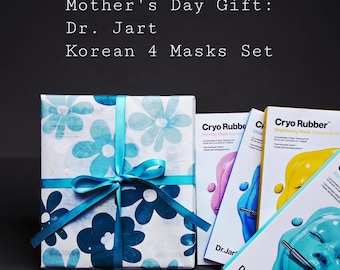 Moederdagcadeau: Dr. Jart+ maskerlakenset (4 premiumtypes) met traditionele Koreaanse hanji-cadeauverpakking | K-Beauty Huidverzorgingsbundel voor mama