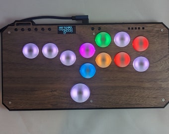 Hitbox controller - RGB - XBOX/PS5 compatible stickless controller, arcade fighting controller, fightpad