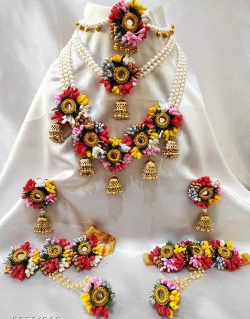Gota patti jewellery for haldi best sale
