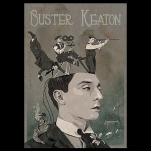 Buster Keaton Poster A4 Size