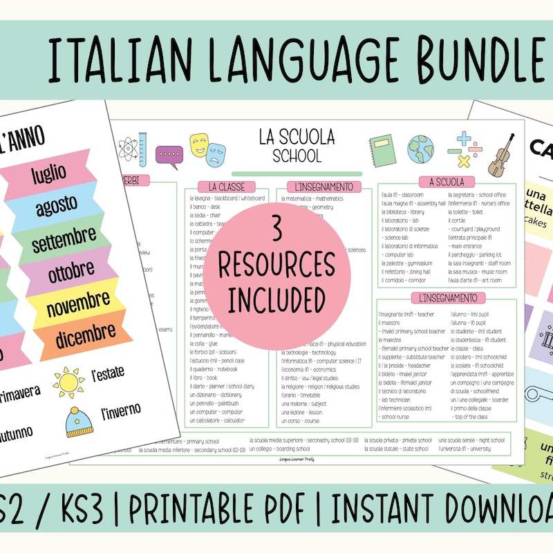 Italian Classroom - Etsy