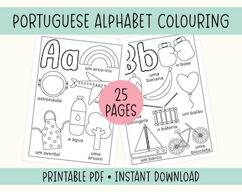 Generic Livre Sonore Anglais Portugais pour Les Tout-Petits, Outil d' apprentissage Interactif Bilingue avec Alphabet, Chiffres, Animaux, Fruits, Professions, Audio Vocal Réel, Modes de Jeu