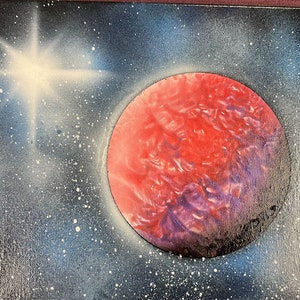 Lila und Roter Planet **Original**