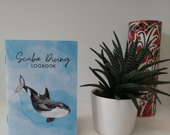 Personalized Diving Log Book | Pocket Size A6 | Handmade Scuba Diving Journal for Records & Adventures