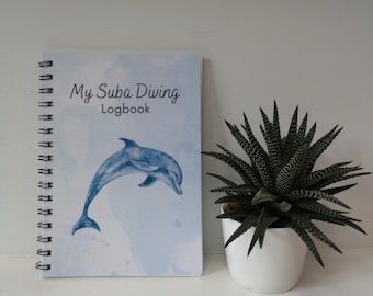 Personalized Scuba Diving Log Book: Handmade A5 Spiral Journal