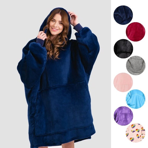 Oversized Blanket Hoodie Hooded Blanket Giant Sherpa Lined Hoodie Soft Reversible Blanket Pullover Birthday Gift for Her Him Etsy