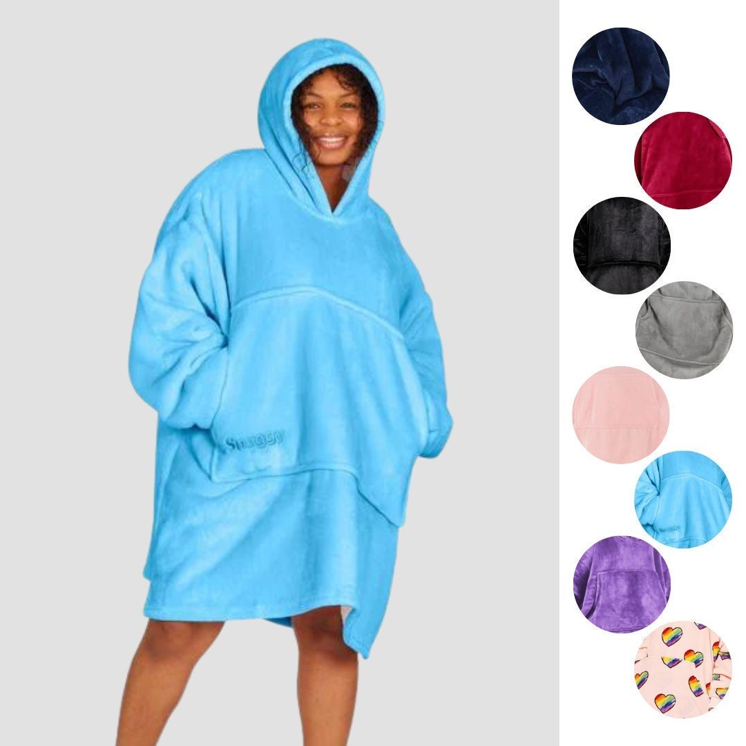 Oversized Hoodie Blanket UK Giant Sherpa Lined Reversible Hooded