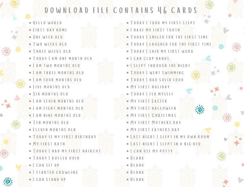 Personalised Baby Milestone Cards, Vintage Blue Baby Boy Shower Gift ...