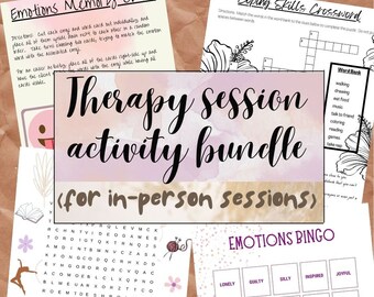 Emotions & Coping Skills Activity Bundle (Instant Download)