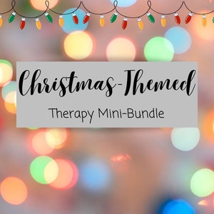 Mini-ensemble Thérapie sur le thème de Noël Sentiments Émotions Jeux d'adaptation Activités Téléchargement instantané