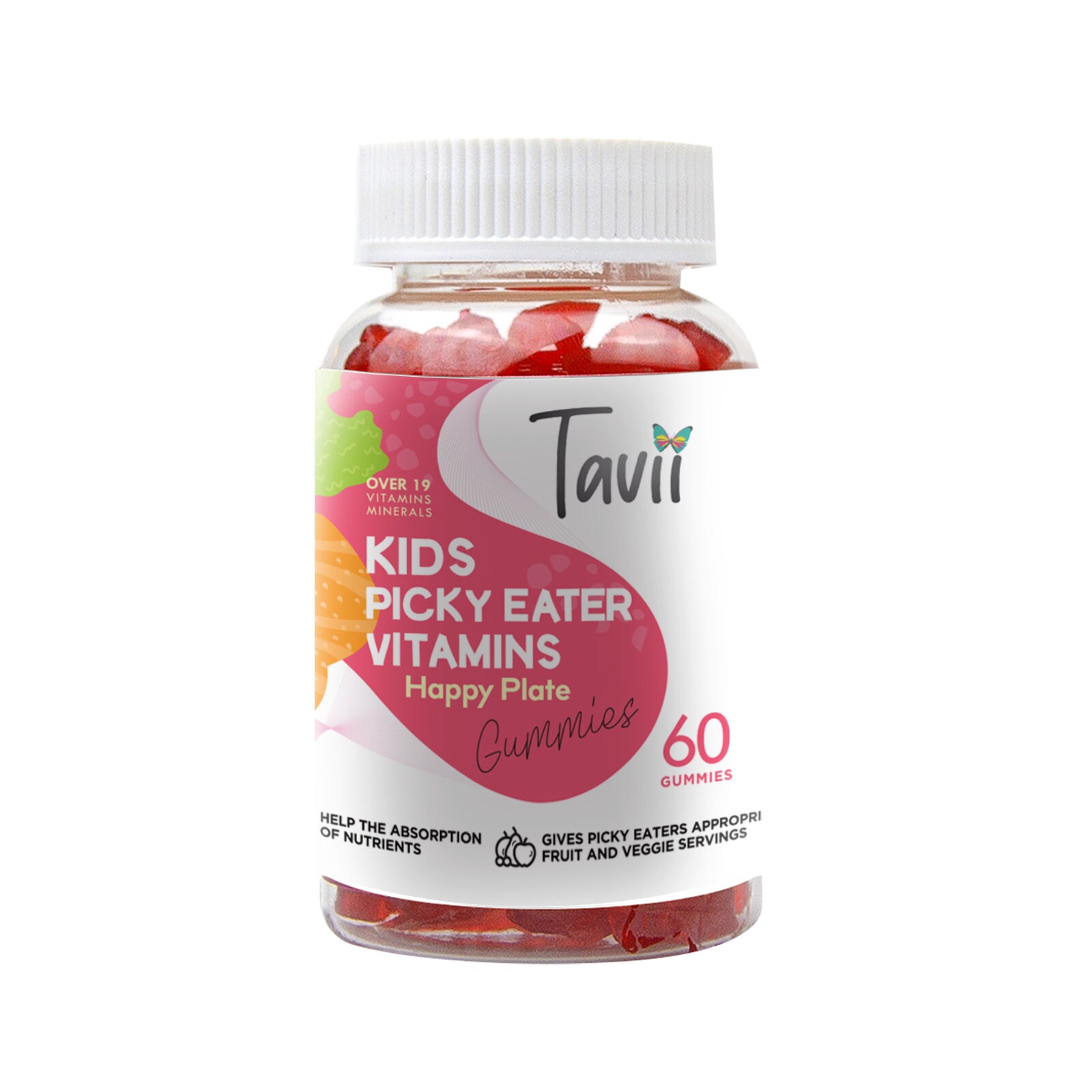 Picky Eater Multivitamin I 60 Gummies Vegan and Organic I Premium