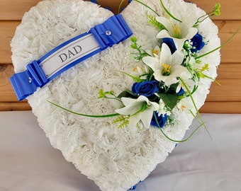 DAD GRANDAD HUSBAND Funeral Flowers Artificial Tribute Package Wreath