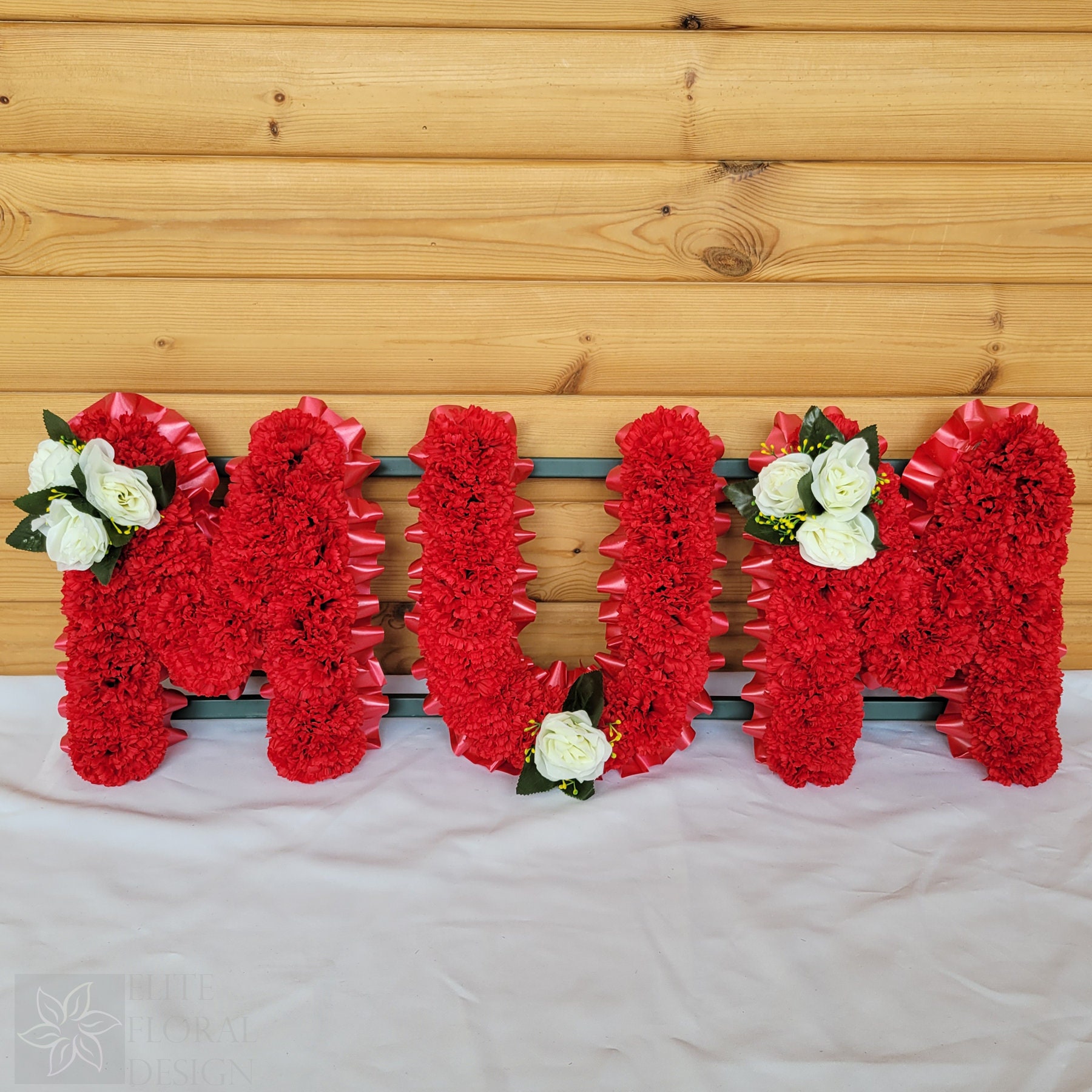MUM Funeral Flowers Artfcal Slk 3 Letter Trbute for Grave - Etsy UK