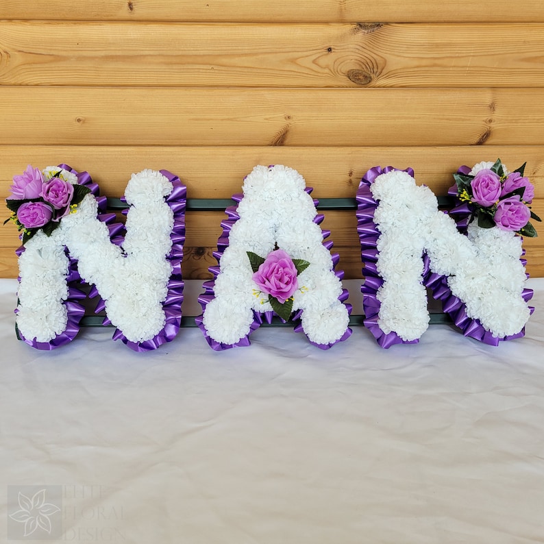 NAN Funeral Flowers Artificial Tribute Wreath Silk Grave Etsy UK