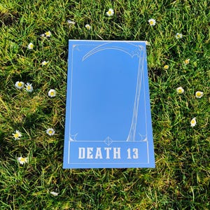 Tarot de la mort gravé au laser, miroir acrylique, carte de tarot sans cadre, art mural, arcanes majeurs, JoJo, cadeau anime