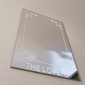 Tarot Espelho Espiritualidade Astrologia Os Arcanos Maiores Acrílico Gravado a Laser Decoração de Parede Presente