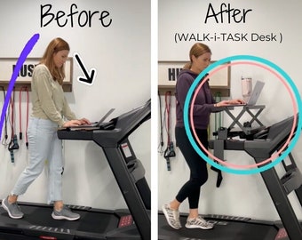 Sole treadmill desk attachment outlet
