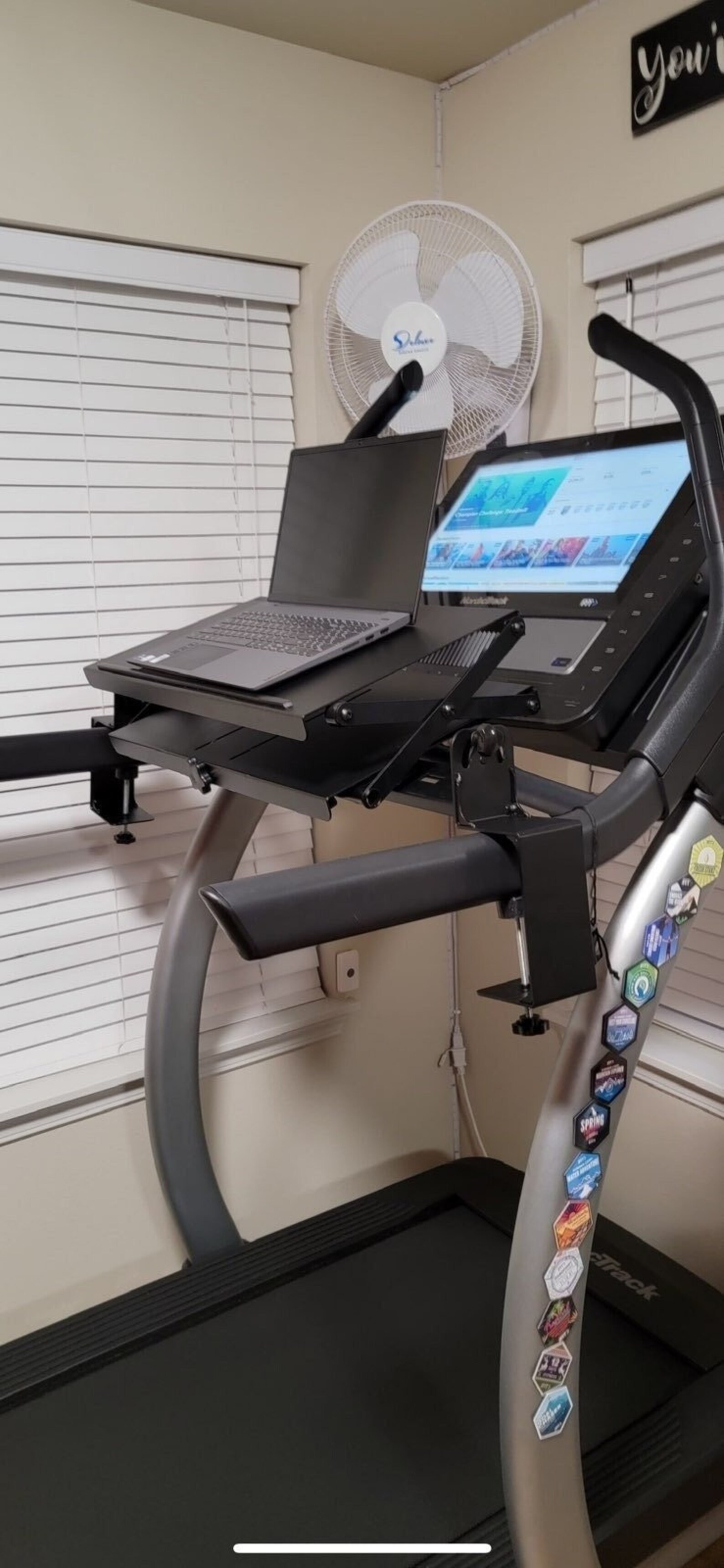 OPEN Boxnordictrack Treadmill Desk Height Adjustable Treadmill Desk Attachment Etsy