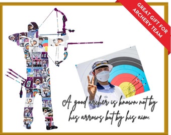 Gift for Archery | Archery Team Gift | Archery Fan Gift | Archery Collage Template Gift | Best Gift For Her |  | Best Gift For Him