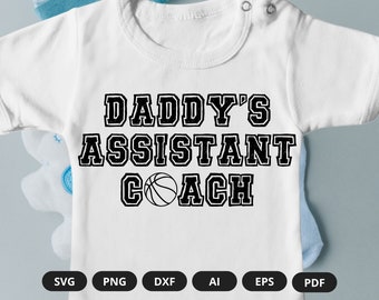 Daddy's Assistant Coach |  Baby Assistant Onesie | Sport Onesie | Daddy Basketball Onesies | Baby Basketball Onesie | Baby Sports Onesie