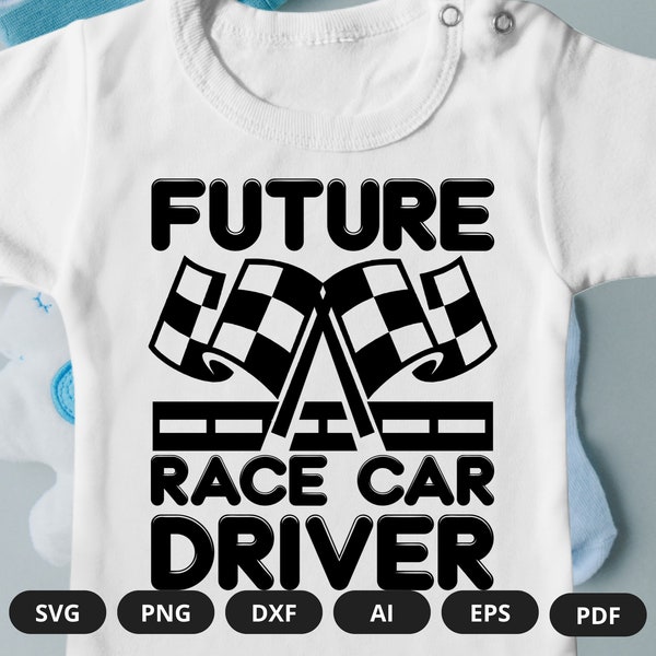 Future Race Car Driver | Future Race Onesie | Baby Race Line Vacation Onesie | Baby Car Onesie | Baby Saying Onesie | Onesies