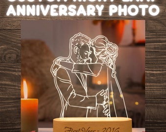 Anniversary Gift for Husband | Customized Gift for Wife | Custom Night Lamp for Anniversary