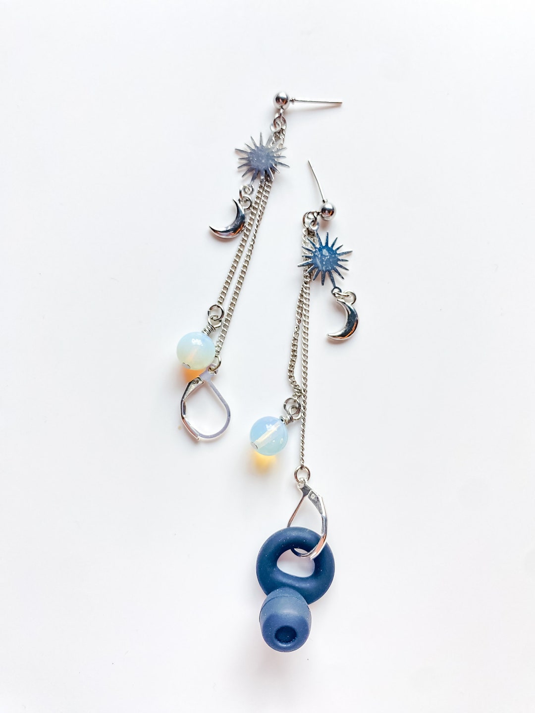 Celestial Opal Earrings for Loop Earplugs Sensory Earrings Etsy