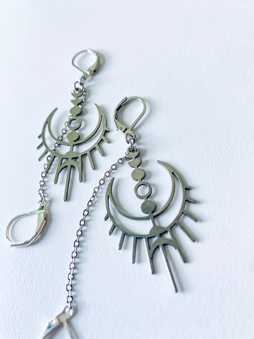 Celestial Vertical Earrings for Loop Earplugs Sensory Etsy