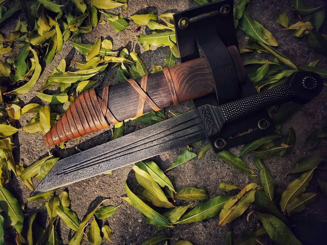 Handmade Medivel Seax Knife for Hunting Hand Survival Etsy