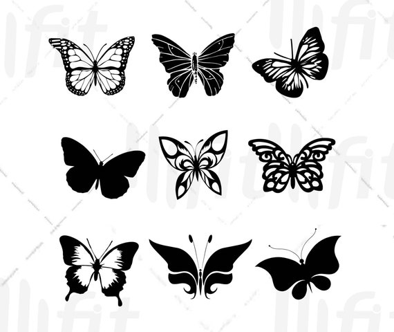 Butterfly Svg Butterfly Svg Bundle Layered Butterfly Bundle - Etsy