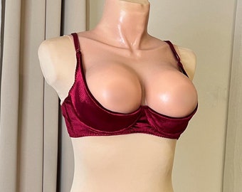 Shelf Bra Open cupless with support, Cupless bra extreme plus size, Sheer bra large breast, Open lingeries, Shelf bra open cupless