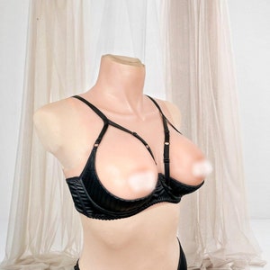 Shelf bra open with support, Open cupless bra for big breast, Quarter cup bra 1/4 for large bust, Open shelf bra, Half cup bra, gift for her
