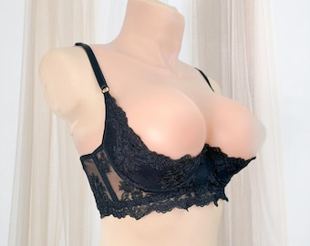 Open cupless bra plus size shelf bra open support, Quarter cup bra cupless bra for big breast