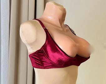 Velvet Quarter Cup Bra – Open Shelf Bra for Large Bust