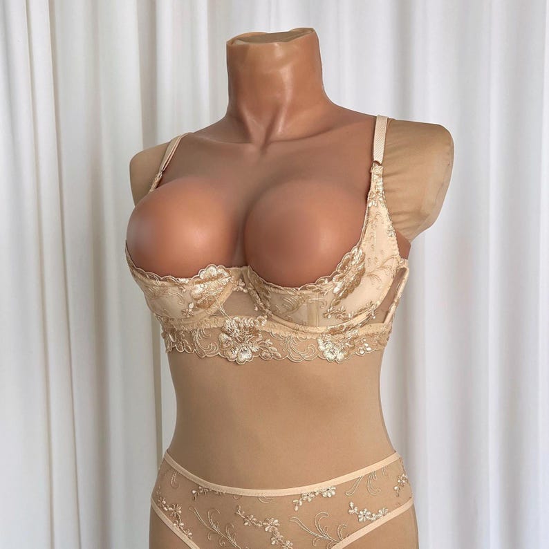 Open cupless bra extreme Shelf bra open with support, Bra open 1/4 cup, Crotchles lingerie, Half cup shelf bra Quarter cup bra image 9