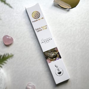 Encens Fleur de vie Sauge blanche, Salvia Apiana, Encens Indien naturel sans charbon, Bâtonnets pour purification et rituels spirituels