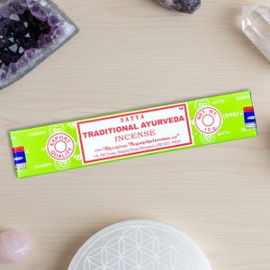 Satya Traditional Ayurveda Incense | Natural Sticks 15g | Meditation, Yoga, Wellness, Indian Home Fragrance
