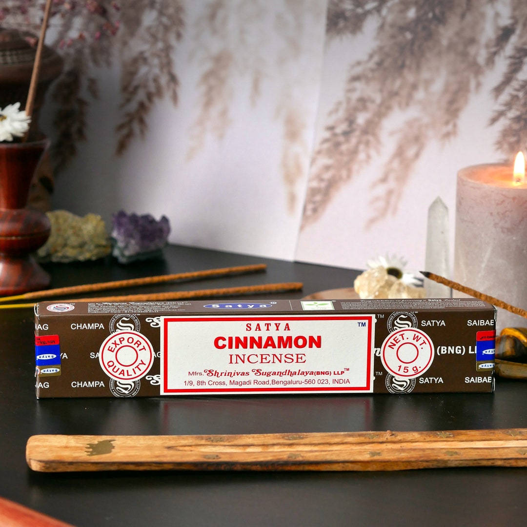 Indian Satya Cinnamon Incense, Scented Sticks 15 G, Incense for