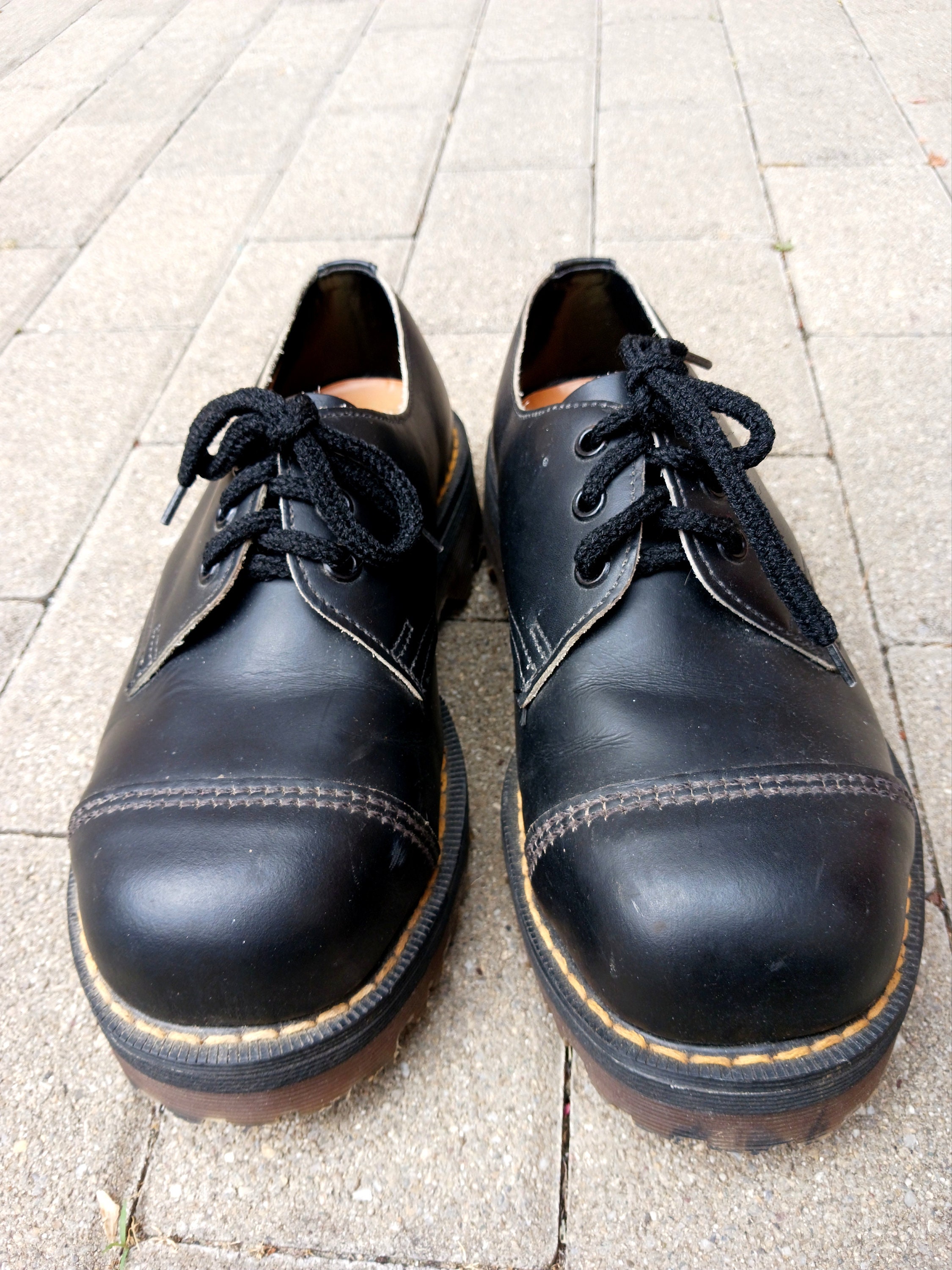 Dr. Martens Meris Polka Dot Shoes in Black