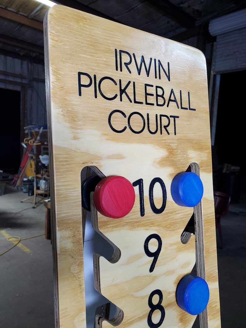 Wooden Pickleball Scoreboard - Up to 19 Points image 11