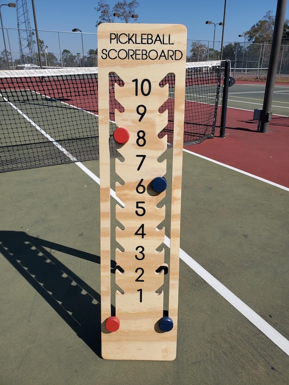 Wooden Pickleball Scoreboard - Up to 19 Points